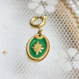Personalized Gold Charm Necklace, Handmade Necklaces, DIY Ruby Charm Necklace