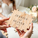 Personalized Wedding Puzzle Guest Book Alternative Custom Couple's Names & Date Wooden Puzzle Guestbook Ideas Guest Book Wedding Reception Sign in Book for Wedding Birthday Anniversary