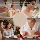 Personalized Lariat Initial Necklace for Women Custom Y-Shaped Name Necklace 18k Gold Plated Jewelry Gifts for Mom Wife Girlfriend Bridesmaids Mother's Day Anniversary Wedding Gifts