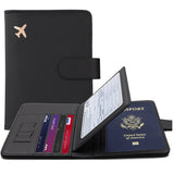 Personalised Durable Leather Passport Cover, Custom Luggage Tag Set with Name
