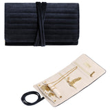 Personalized Velvet Jewelry Rolls for Women, Travel Jewelry Organizer