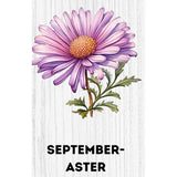 Personalized Birth Flower Beach Jute Tote Bag Trip Bag with Name