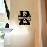 Custom Metal Name Sign | Metal Wall Art | Last Name Sign