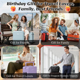Personalized Travel Luggage Tag Custom Cartoon Character and Name Unisex Travel Accessories Essentials with Blank Insert Card Birthday Gifts for Men Women Family Friends Travel Lovers