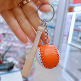 Personalized Mini Baseball Keychain