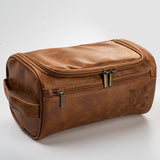 Personalized Men's Leather Toiletry Bag
