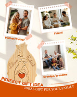 Personalized Wooden Bear Family Puzzle Custom Bears with Names Decorative Signs Customized Home Decoration Gifts for Father's Day Christmas Mother's Day Birthday