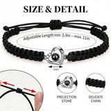 Personalized Photo Projection Bracelet Custom Memorial Gift for Women Men Couples & Family Unique Keepsake Jewelry for Dogs Lovers Perfect Mother's Day Birthday