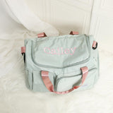 Custom Large Capacity Travel Bag Personalized Duffle Bag with Print Name Foldable Dry/Wet Travel Bag with Shoe Compartment for Women/Men for Sports Dance Gym Travel Weekender Overnight Bridesmaid