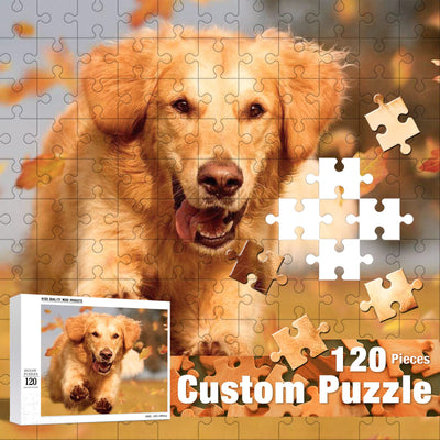 Custom Puzzles Personalized Jigsaw Puzzle 35/70/120/200/300/500/520/1000 Pieces from Photo Make Your Own Puzzle Custom Jigsaw Puzzle for Adults Family Wedding Graduation Gift