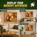 Custom Puzzles Personalized Jigsaw Puzzle 35/70/120/200/300/500/520/1000 Pieces from Photo Make Your Own Puzzle Custom Jigsaw Puzzle for Adults Family Wedding Graduation Gift