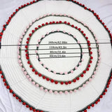 Custom Rose Flower Blanket with Embroidered Name - Personalized Red Crochet Bouquet Throw Blanket Gift for Birthday Wedding Valentine’s Day Mother's Day Christmas
