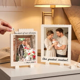 Custom Building Brick Puzzles from Photos Personalized Picture Block Puzzle with Text Custom Picture Gifts for Couple Family Friends Personalized Anniversary Birthday Gifts DIY Home Decor