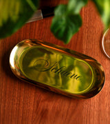 Personalized Jewelry Dish Engraved Ring Holder Custom Trinket Tray Gold or Silver Jewelry Tray with Name or Monogram Engraving Elegant Ring Holder for Wedding Bride and Bridesmaid Gifts