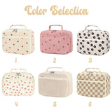 Personalized Kids Insulated Lunch Bag with Name & Logo Customization Portable Preppy Children Lunch Box Bag for Girls 3-Lays Insulated Large Lunch Tote Toxes for School Travel Picnic Birthday Gifts