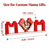 Custom Valentines Day Gifts Building Blocks Personalised I Love You Building Bricks with Photo DIY Blocks Puzzles Couple Gifts for Lovers Girlfriend Boyfriend