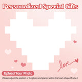 Custom Valentines Day Gifts Building Blocks Personalised I Love You Building Bricks with Photo DIY Blocks Puzzles Couple Gifts for Lovers Girlfriend Boyfriend