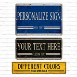 Personalized Metal Sign