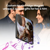 Custom Music Fridge Magnets Spotify Plaque Christmas Valentine's Anniversary Birthday Gifts for Couples Her Him Mom Women Wife Music Lover Customized Gifts with Photo Song & Album Cover