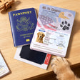 Personalized Pet Passport Photo Album Custom Memory Passport with Photo and Name Gift for Pet Owners Lovers Pet Notebook for Dog & Cat Pet Adoption Anniversary Dog Birthday Gifts