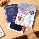 Personalized Pet Passport Photo Album Custom Memory Passport with Photo and Name Gift for Pet Owners Lovers Pet Notebook for Dog & Cat Pet Adoption Anniversary Dog Birthday Gifts