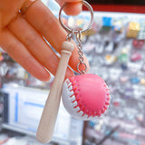 Personalized Mini Baseball Keychain