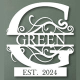 Custom Metal Name Sign | Metal Wall Art | Last Name Sign