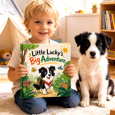 Personalized Dog Storybook with Photo & Name Custom Dog Adventure Book for Kids Toddler Bedtime Book Keepsake Gift for Pet Family Christmas Birthday Gifts for Pet Lovers Baby Shower Gifts