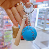 Personalized Mini Baseball Keychain