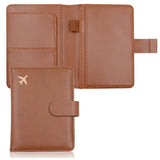 Personalised Durable Leather Passport Cover, Custom Luggage Tag Set with Name