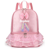 Personalized Girls Dance Ballet Bag, Custom Dance Bag, Large Capacity Fashion Tote Bag