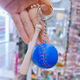 Personalized Mini Baseball Keychain